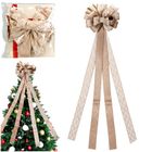 Home Styling Decoration, kokarda dekoracyjna na choinkę, beżowa, 130-33 cm
