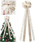 Home Styling Decoration, kokarda dekoracyjna na choinkę, złota, 130-33 cm