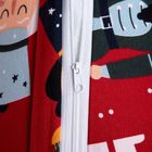 Homla, Aitona, pościel, z mikrofibry czerwona z motywem świątecznym, 140-200 cm