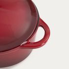Homla, Andreas, garnek żeliwny, bordowy owalny ombre, 4,5l