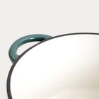 Homla, Andreas, garnek żeliwny, zielony tradycyjny ombre, 24 cm, 4l