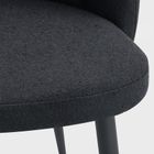 Homla, Aula, krzesło, czarne, 49-55-85 cm