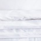 Homla, Bamsa, pościel, gładka z satyny bambusowej biała, 160-200 cm