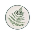 Homla, Blyde, talerz, z liściem paproci, 20 cm