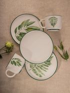 Homla, Blyde, talerz, z zielonym rantem, 20 cm