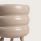 Homla, Buuble, kwietnik na nóżkach, beżowy, 16-28,5 cm