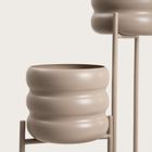 Homla, Buuble, kwietnik potrójny, beżowy, 36-25-60 cm