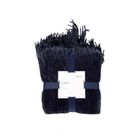 Homla, Chenille, koc, szenilowy granatowy, 130-170 cm