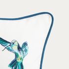 Homla, Colibri, poszewka, z haftowanymi kolibrami, 45-45 cm