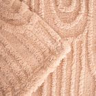 Homla, Darin, koc, miękki beżowy ze strukturalnym wzorem, 150-200 cm