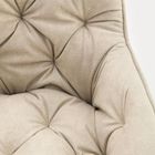 Homla, Fussy, krzesło, w tkaninie, beżowe, 57-63-84 cm