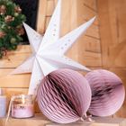 Homla, Galla, gwiazda, ażurowa, biała, LED,