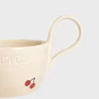 Homla, Isernia, filiżanka ze spodkiem, w wisienki, 0,2l