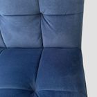 Homla, Nelox, fotel welurowy, granatowy, 63-69-73 cm