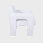 Homla, Pelle, fotel, biały, 68-69-75 cm, 737763