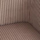 Homla, Pema, krzesło, sztruksowe brązowe, 56-60-82 cm