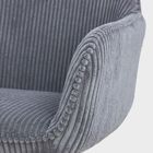 Homla, Pema, krzesło sztruksowe, ciemnoszare, 56-60-82 cm