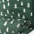 Homla, Pema, pościel, z mikrofibry w choinki zielona, 160-200 cm