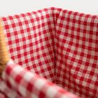 Homla, Perlotte, kosz, zakupowy w kratkę, 38-26 cm