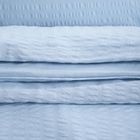 Homla, Retie, pościel, z kory bawełnianej błękitna, 200-220 cm