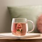 Homla, Rosado, szklanka, z różą, 0,4l