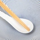 Homla, Salado, zestaw do ramen w paski z brązowym rantem, 21 cm