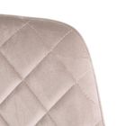 Homla, Shelton, krzesło, welurowe beżowe, 56-60-84 cm