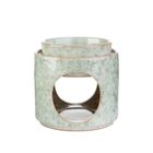 Homla, Soleto, kominek, ceramiczny zielony, 9-9-10 cm