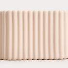 Homla, Solvani, kubek łazienkowy, beżowy, 13,9-6,7-8,8 cm