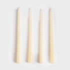 Homla, Table Candles, świece stołowe, kręcone ecru, 4-44g