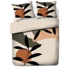 Homla, Tierra, Pościel z mikrofibry w liście 160-200 cm