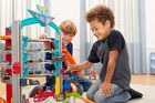 Hot Wheels, Mega Garaż, światła i dźwięki, zestaw z pojazdami