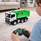 Huina, wywrotka, pojazd budowlany zdalnie sterowany, zielona, 1:18