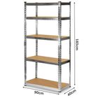 Humberg, regał magazynowy, metalowy, srebrny, 183-90-40 cm, HR-853