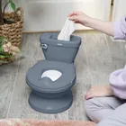 InGenuity, My Size Potty PRO, toaleta dziecięca z dźwiękiem 2w1, nocnik, szary