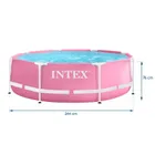 Intex, Basen ogrodowy stelażowy 244-76 cm, 28290