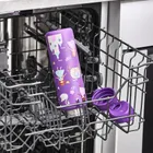 ION8, Księżniczki, bidon stalowy z ustnikiem, fioletowy, 600 ml