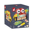 Janod, Brico ‘Kids, drewniany robot, zestaw majsterkowicza do skręcania i ciągnięcia