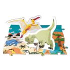 Janod, Dinozaury, puzzle edukacyjne z figurkami 3D, 200 elementów