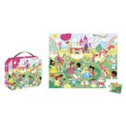 Janod, Księżniczki, puzzle w walizce, 36 elementów