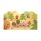 Janod, Las, książeczka do wyklejania, z naklejkami