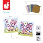 Janod, My arts & crafts, Zwierzęta, piankowe naklejki, multizestaw kreatywny