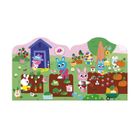 Janod, Ogród, książeczka do wyklejania, z naklejkami