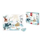 Janod, puzzle sensoryczne, kraina polarna, 20 elementów