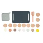 Janod, Shiny Grandma, drewniany zestaw do pieczenia ciasteczek, 21 elementów