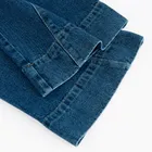 Jeansowe spodnie wide z ozdobnymi przeszyciami Cool Club