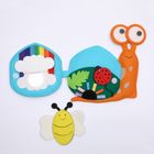 Jolly Designs. Ślimak. Podróżna książeczka sensoryczno-manipulacyjna