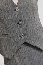 Kamizelka damska, szara, Moodo