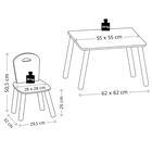 Kesper, stolik dziecięcy z dwoma krzesełkami