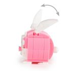 Kidea, Snapets, klocki, różowy królik, 75 elementów